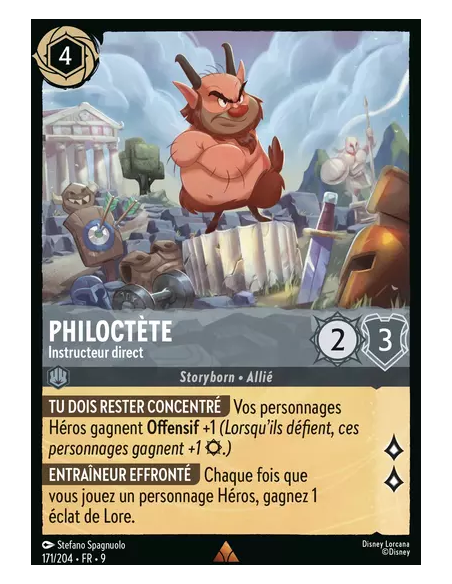S9 - 171/204 : Philoctète - Instructeur direct | Cartes à l'unité Lorcana