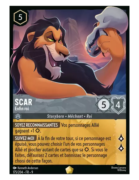 S9 - 175/204 : Scar - Enfin roi | Cartes à l'unité Lorcana