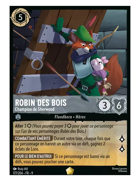 S9 - 177/204 : Robin des Bois - Champion de Sherwood | Cartes à l'unité Lorcana