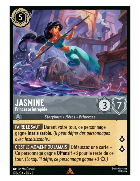 S9 - 178/204 : Jasmine - Princesse intrépide | Cartes à l'unité Lorcana