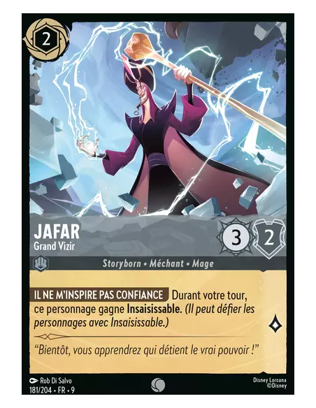 S9 - 181/204 : Jafar - Grand Vizir | Cartes à l'unité Lorcana