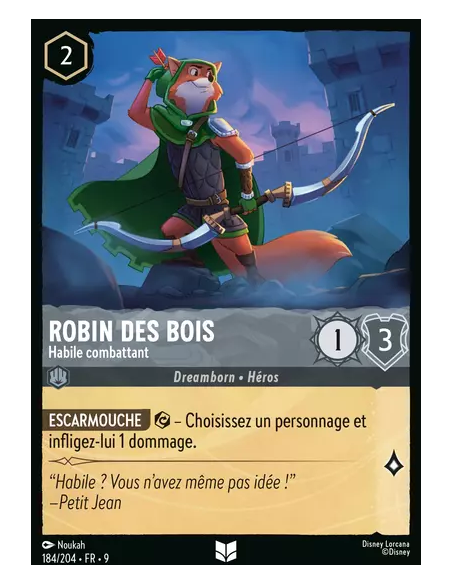 S9 - 184/204 : Robin des Bois - Habile combattant | Cartes à l'unité Lorcana