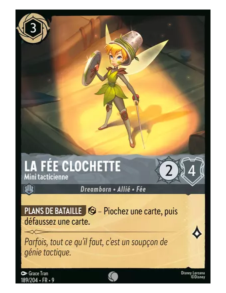 S9 - 189/204 : La Fée Clochette - Mini tacticienne | Cartes à l'unité Lorcana