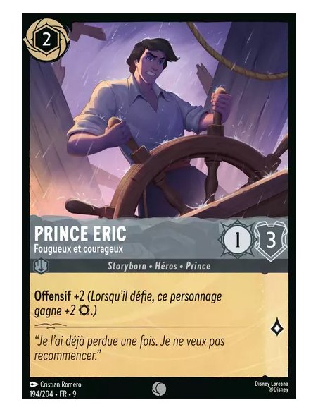 S9 - 194/204 : Prince Eric - Fougueux et courageux | Cartes à l'unité Lorcana