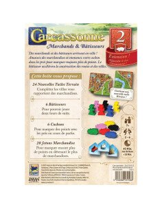 Carcassonne : Marchands et Bâtisseurs - extention - Jeux de société - Jeux Familiaux - cover 2