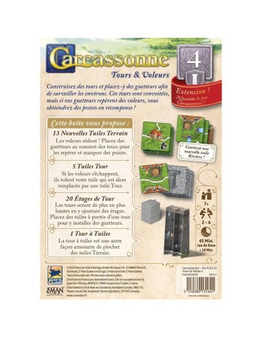 Carcassonne : Tours et Voleurs (Ext.4)