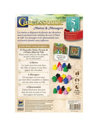 Carcassonne : Maires et Messages (Ext.5)