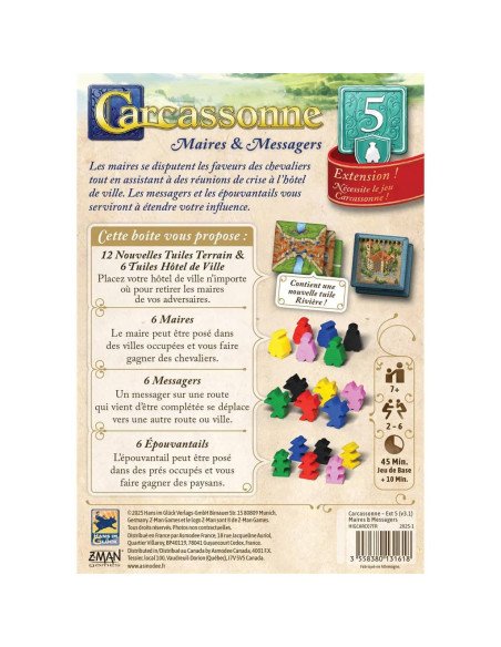 Carcassonne : Maires et Messages (Ext.5)