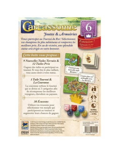 Carcassonne : Joutes et Armoiries (Ext.6)