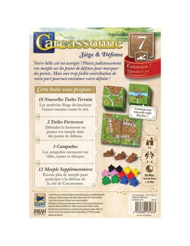 Carcassonne : Siege et Défense (Ext.7)