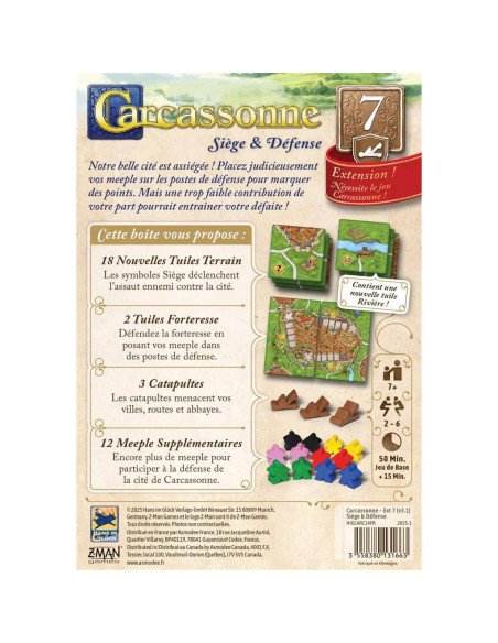 Carcassonne : Siege et Défense (Ext.7)