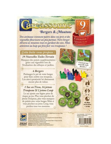 Carcassonne : Bergers et Moutons (Ext.9)