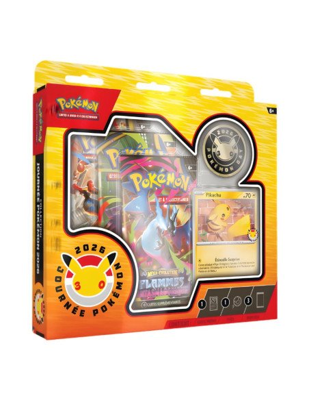 Une image du Coffret Journée Pokémon 2026 de profil