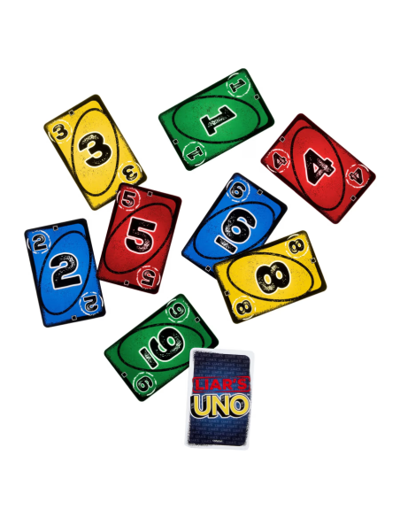 Uno Liars - visuel des cartes du jeu