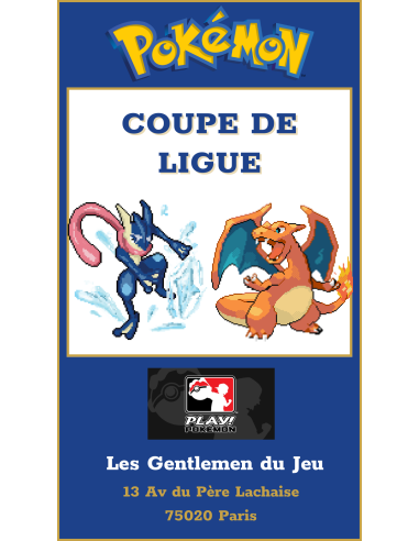 Coupe de Ligue Pokémon - Dimanche 8...