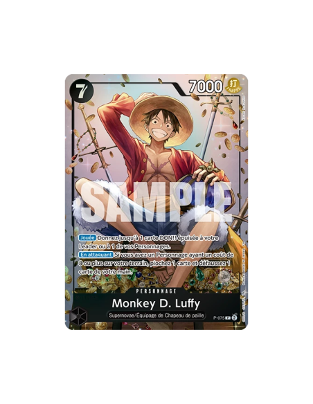 One Piece : Tin Pack Set Vol.2 [TS-02] - Visuel Carte à jouer collectionner ・Monkey D. Luffy