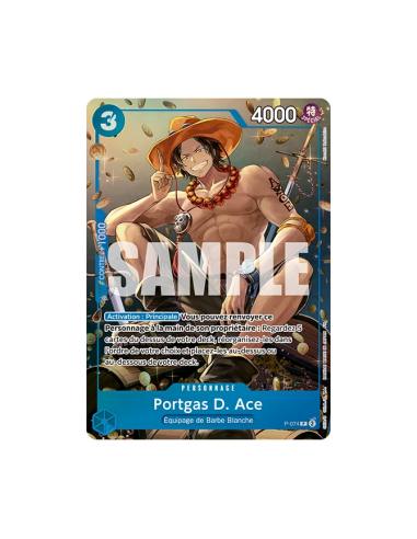 One Piece : Tin Pack Set Vol.2 [TS-02] - Visuel Carte à jouer collectionner ・Portgas D. Ace