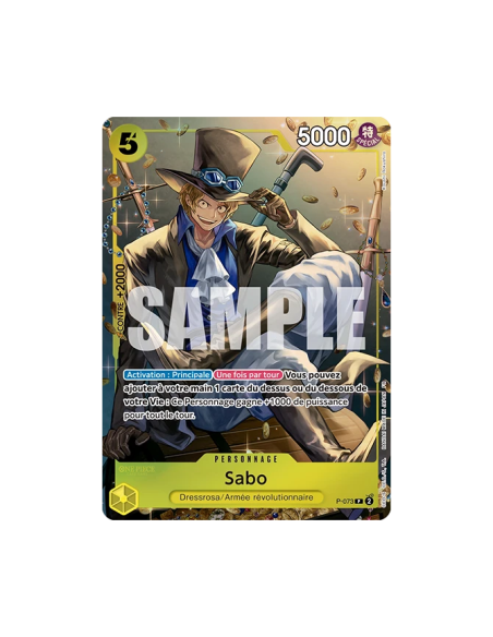 One Piece : Tin Pack Set Vol.2 [TS-02] - Visuel Carte à jouer collectionner・Sabo