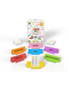 Just One - Jeux d'ambiance - Jeux pour l'Apéro - cover - couverture - boîte - contenu - matériel - visuel 2