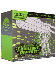 Image de l'ETB ME03 fermée. L'ETB est verte et grive avec une illustration de Méga Zygarde