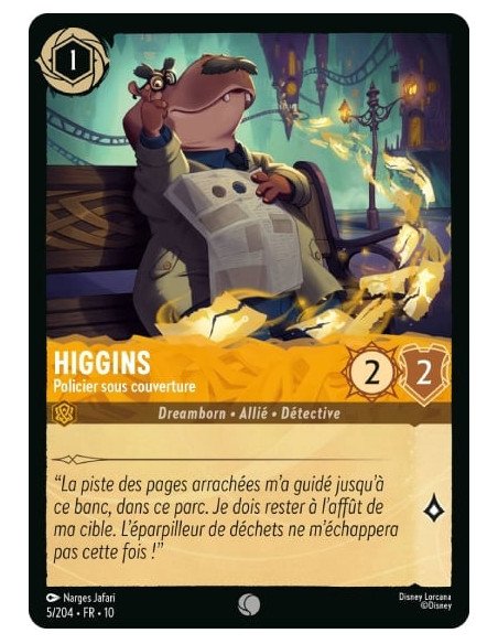 S10 - 005/204 : Higgins - Policier sous couverture | Cartes à l'unité Lorcana