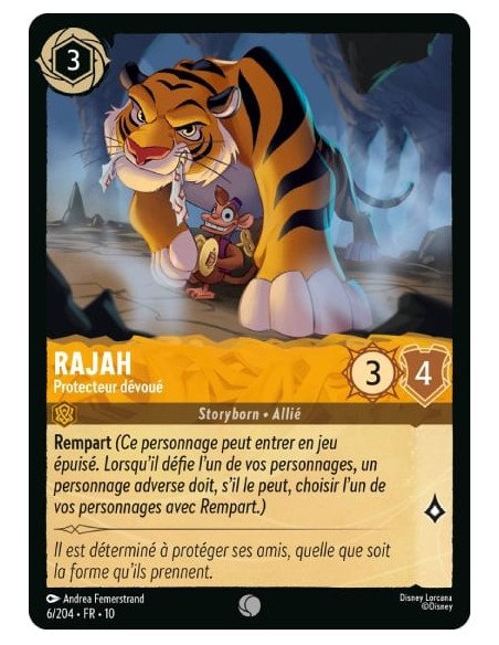 S10 - 006/204 : Rajah - Protecteur dévoué | Cartes à l'unité Lorcana