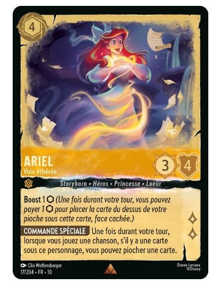 S10 - 017/204 : Ariel - Voix éthérée | Cartes à l'unité Lorcana