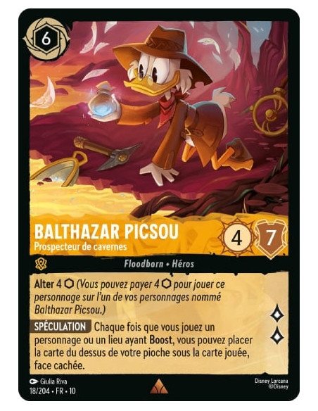 S10 - 018/204 : Balthazar Picsou - Prospecteur de cavernes | Cartes à l'unité Lorcana