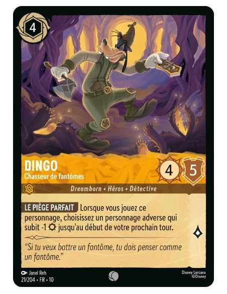 S10 - 021/204 : Dingo - Chasseur de fantômes | Cartes à l'unité Lorcana