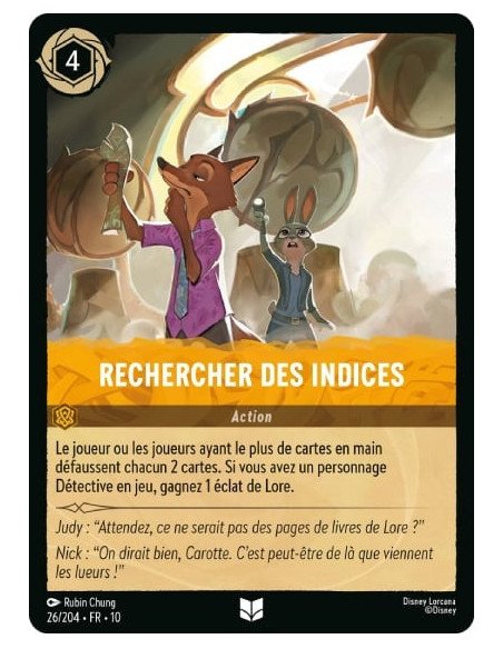 S10 - 026/204 : Rechercher des indices | Cartes à l'unité Lorcana