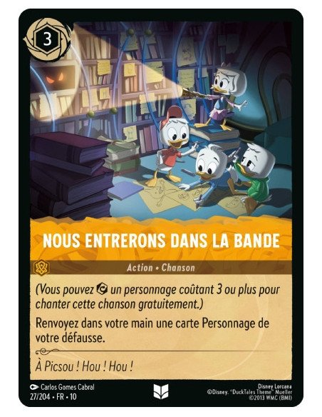 S10 - 027/204 : Nous entrerons dans la bande | Cartes à l'unité Lorcana