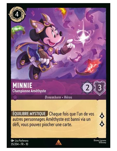 S10 - 035/204 : Minnie - Championne Améthyste | Cartes à l'unité Lorcana