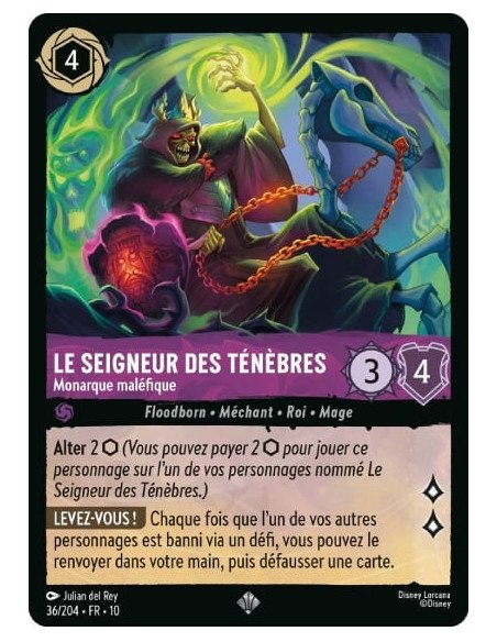 S10 - 036/204 : Le Seigneur Des Ténèbres - Monarque maléfique | Cartes à l'unité Lorcana