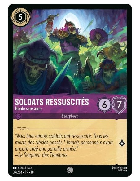 S10 - 039/204 : Soldats Ressuscités - Horde sans âme | Cartes à l'unité Lorcana