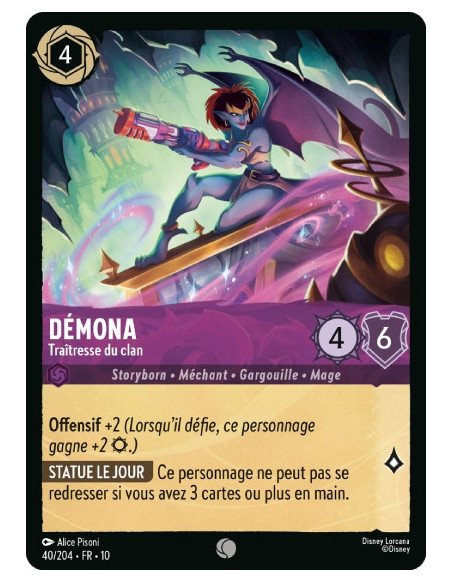 S10 - 040/204 : Démona - Traîtresse du clan | Cartes à l'unité Lorcana