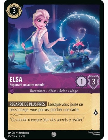 S10 - 045/204 : Elsa - Explorant un autre monde | Cartes à l'unité Lorcana
