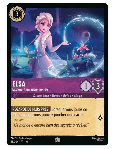 S10 - 045/204 : Elsa - Explorant un autre monde | Cartes à l'unité Lorcana