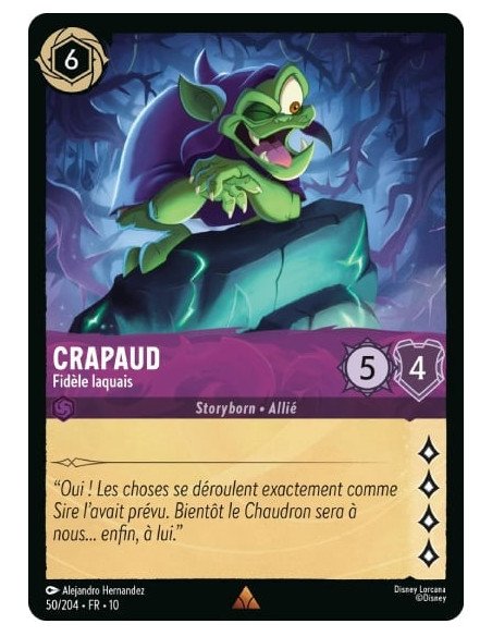 S10 - 050/204 : Crapaud - Fidèle laquais | Cartes à l'unité Lorcana