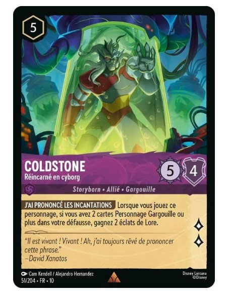S10 - 051/204 : Coldstone - Réincarné en cyborg | Cartes à l'unité Lorcana