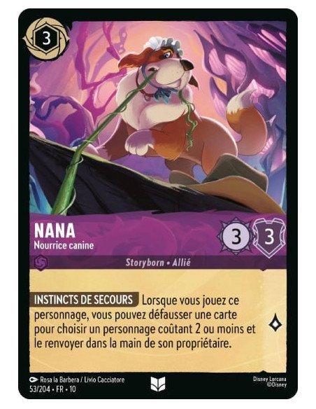 S10 - 053/204 : Nana - Nourrice canine | Cartes à l'unité Lorcana