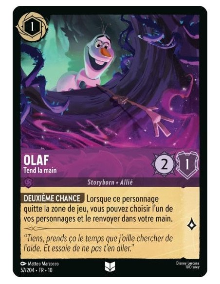 S10 - 057/204 : Olaf - Tend la main | Cartes à l'unité Lorcana
