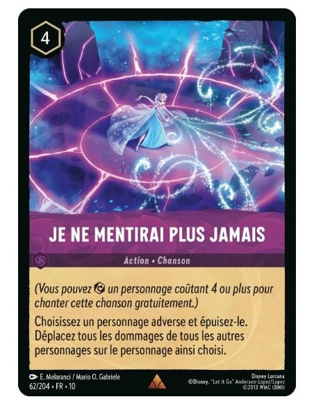 S10 - 062/205 : Je ne mentirai plus jamais | Cartes à l'unité Lorcana