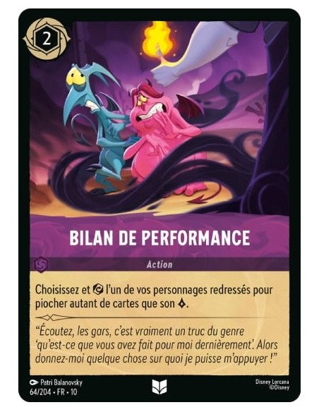 S10 - 064/204 : Bilan de performance | Cartes à l'unité Lorcana