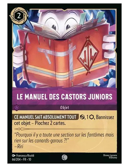 S10 - 066/204 : Le Manuel des Castors Juniors | Cartes à l'unité Lorcana