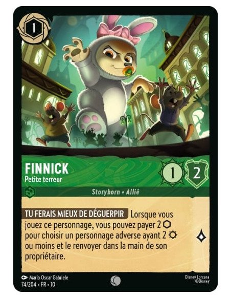 S10 - 074/204 : Finnick - Petite terreur | Cartes à l'unité Lorcana