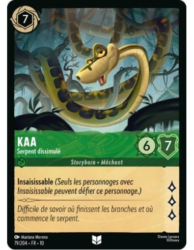 S10 - 079/204 - Kaa - Serpent dissimulé