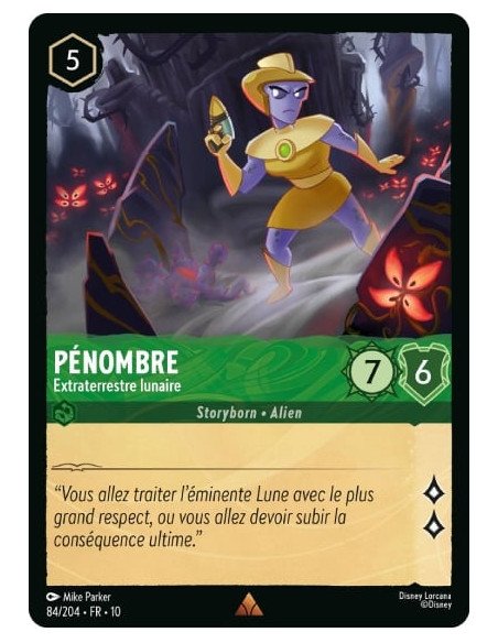 S10 - 084/204 : Pénombre - Extraterrestre lunaire | Cartes à l'unité Lorcana
