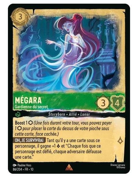 S10 - 086/204 : Mégara - Gardienne du secret | Cartes à l'unité Lorcana