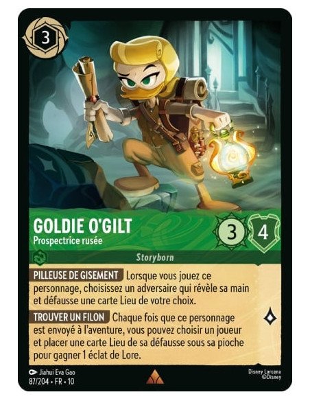 S10 - 087/204 : Goldie O'Gilt - Prospectrice rusée | Cartes à l'unité Lorcana