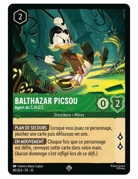 S10 - 089/204 : Balthazar Picsou - Agent du C.H.U.T. | Cartes à l'unité Lorcana